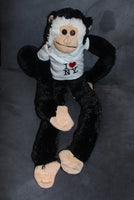 I Love NY Toy Monkey (black 17")