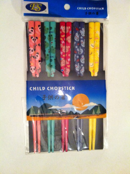 Adorable Chopsticks for Children 5 Pairs a Pack