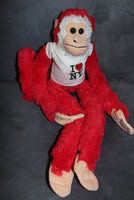 I Love NY Toy Monkey (red 16")
