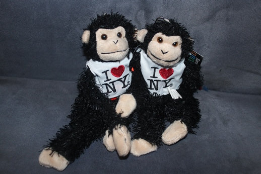 I Love NY Toy Monkey (black 8")