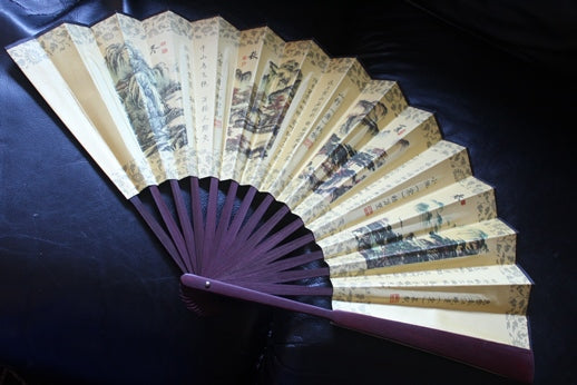Classic Hand Crafted Fan with bamboo framework (4 Seasons)