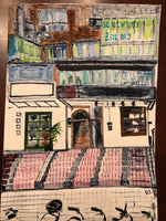 Copy of Hand Painted Blank Card Street Scene1b