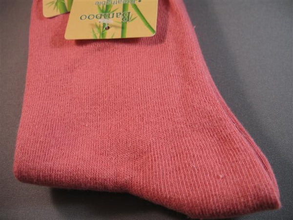 Eco-friendly Dress / Casual Bamboo Socks (pink)