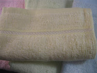 Eco-friendly bamboo fiber towel 10.5x10.5(light yellow)