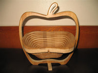 Natural Bamboo Collapsible Basket (Delicious Apple)