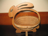 Bamboo Collapsible Basket Natural (Rabbit) w/ Bonus Set