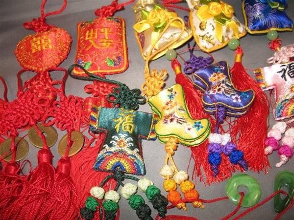 8 Assorted Exotic Ornaments /  Lucky Charm Value Gift Set