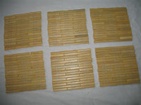 Sleek Contemporary Bamboo Block Trivets 2 Pcs (Natural)