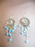 Tibet Silver Earrings (turquoise)