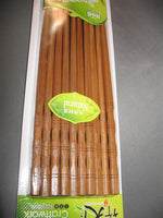 Bamboo Chopsticks (double lines, 10 pairs per pack)