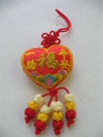 Hanging Xiangbao (happiness, peaceful journey, heart, red)