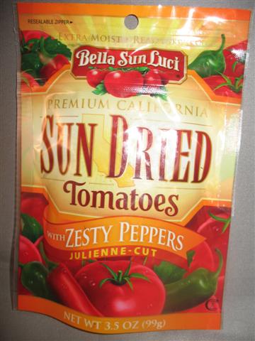 Premium California Sun Dried Tomatoes with ZESTY PEPPERS