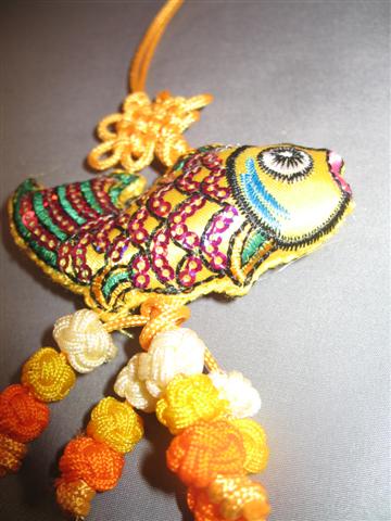 Hanging Fish Prosperity Ornament (Yellow, Shinning Purple,Green)