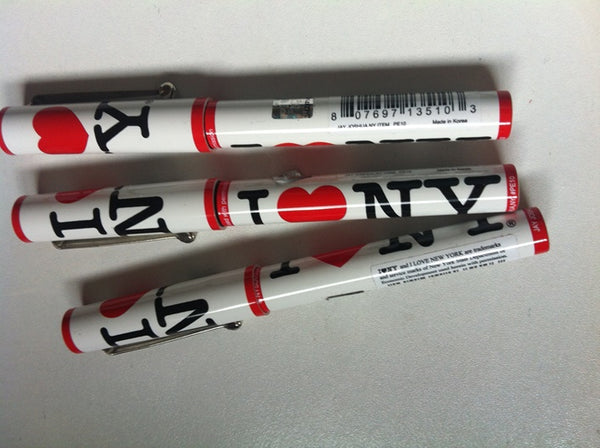 I Love NY Pen (White, Red, Black)