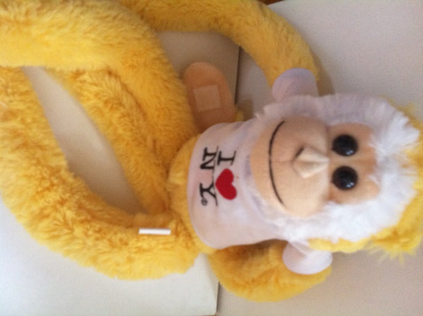 I Love NY Toy Monkey (Yellow 16")