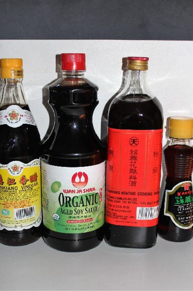Essential: Cooking Wine, Vinegar, Soy Sauce & Sesame Oil