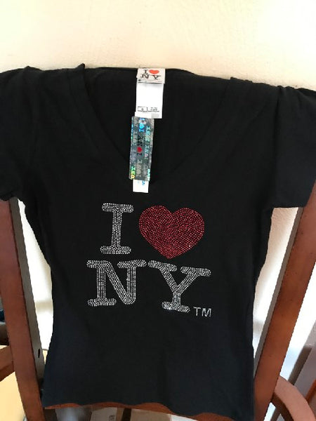 I Love NY V-Neck T-Shirt