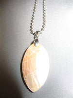 Shell Necklace (Oval, White)