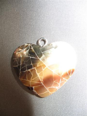 Shell Necklace (Heart, multi color)