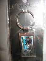 Australian Souvenir Keychain -Sydney Opera House(Rectangle,Blue)