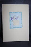 Handmade card "Basket of Love - Flowers"