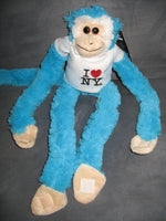 I Love NY Toy Monkey (SkyBlue 16")